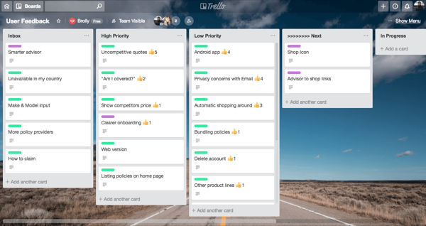 Competitor app screens laid out for comparison