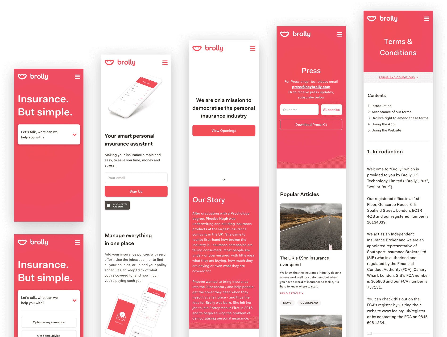 The Brolly blog showing Latest and Popular article sections
